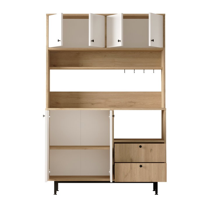 Hanah Home Armario Multiusos RE5-SW Roble y Blanco Hanah Home Armario Multiusos RE5-SW Roble y Blanco